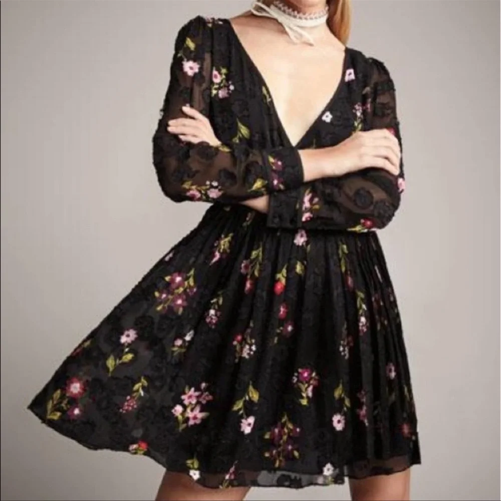 Kate Spade ♠️ Bloom Silk & Cotton Floral Dress